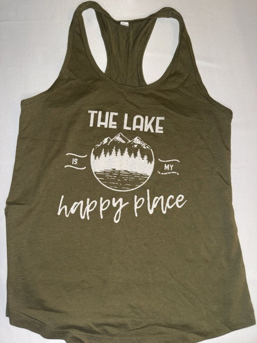 Ideal by Next Level Women’s Green Racerback Tank Top Lightweight Stretch Size XL